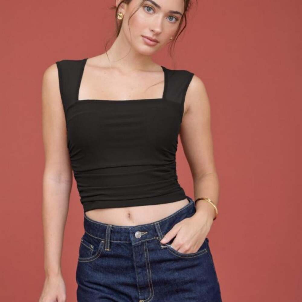 Nordstrom Women's Black Crop-top